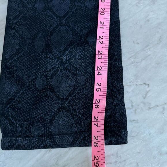NYDJ Not Your Daughters Jeans Skinny Snakeskin navy Blue Stretch Pants Jeans 8P - Picture 8 of 8